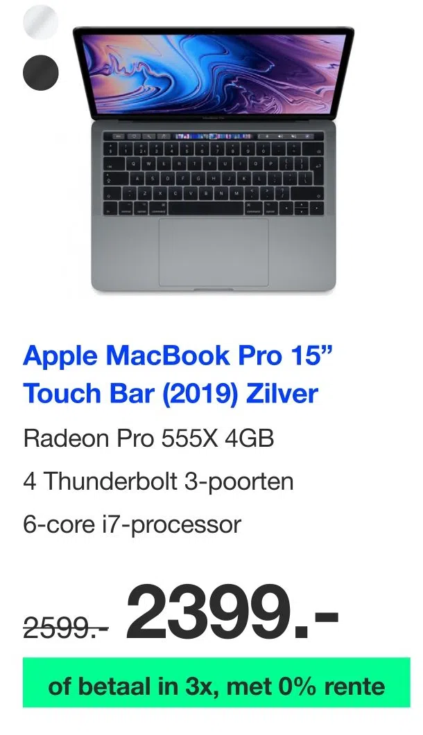 Apple mac aanbieding