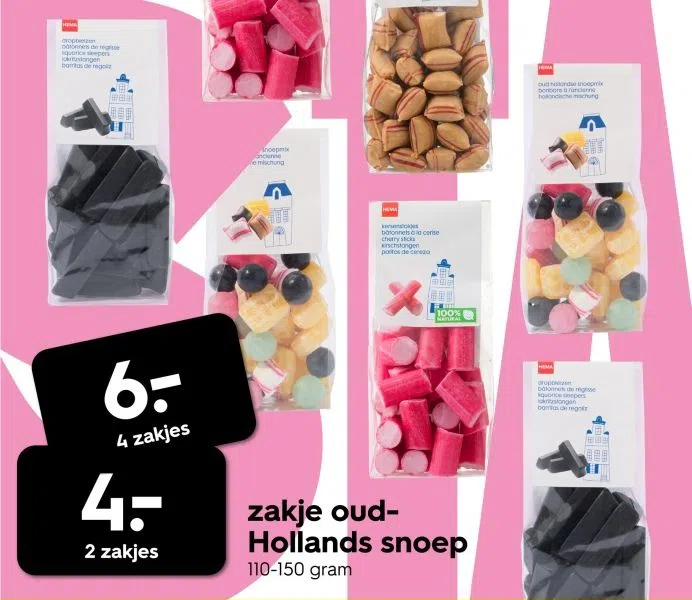 Warenhuis aanbieding in Leeuwen: zakje oud- Hollands snoep, 