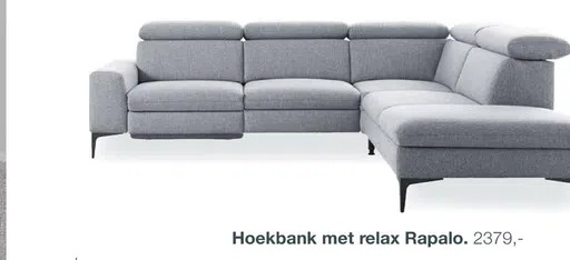 Hoekbank met relax Rapalo