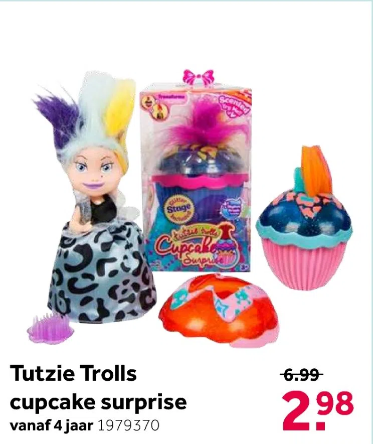 tutzie trolls cupcake surprise