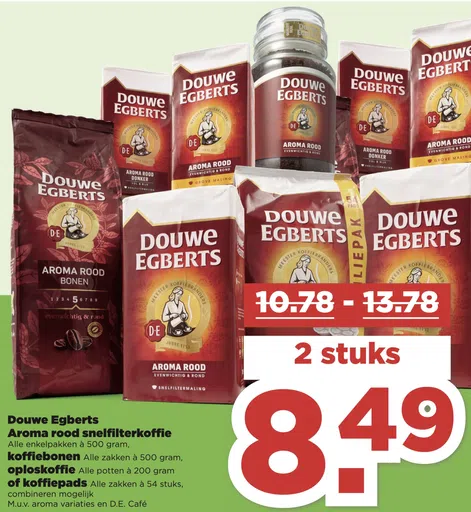 Douwe Egberts Aroma rood snelfilterkoffie