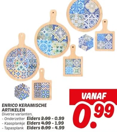 Supermarkt aanbieding in Overwhere-Zuid: ENRICO KERAMISCHE ARTIKELEN, 