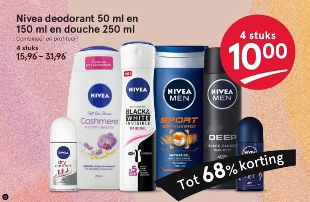 diepvries Arthur Conan Doyle psychologie Drogisterij aanbieding in Vaassen: Nivea deodorant 50 ml en 150 ml en  douche 250 ml, - Oozo.nl