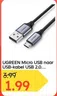 UGREEN Micro USB naar USB-kabel USB 2.0...