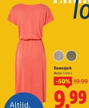 Supermarkt aanbieding in Getfert: Damesjurk, 