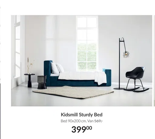 Kidsmill Sturdy Bed Bed 90x200 cm