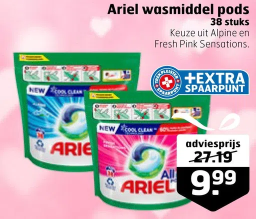 Ariel wasmiddel pods 38 stuks