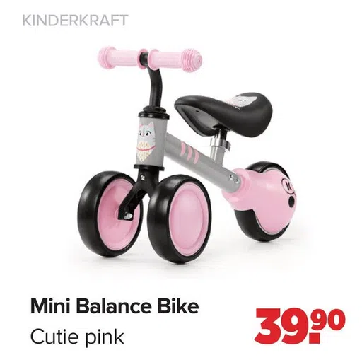 Mini Balance Bike Cutie pink