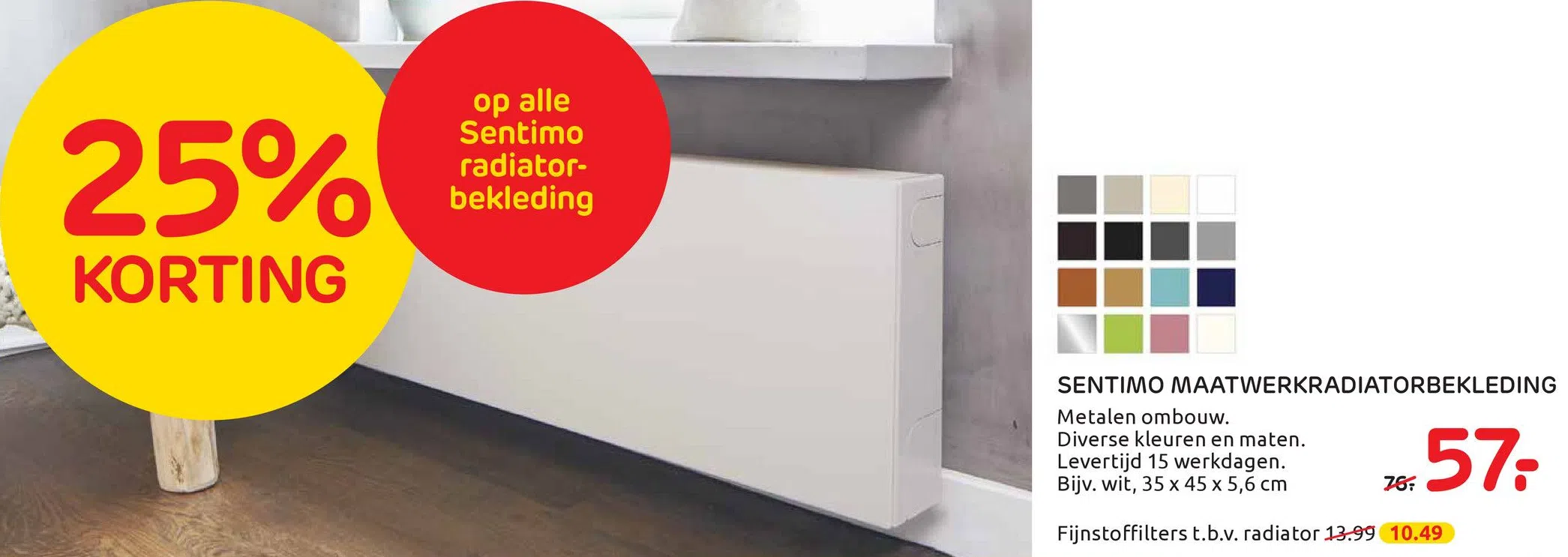 Fonkelnieuw Sentimo Maatwerkradiatorbekleding folder aanbieding DC-48