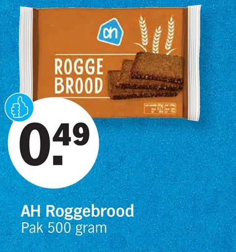 AH Roggebrood Pak 500 gram