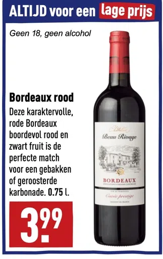 Bordeaux rood