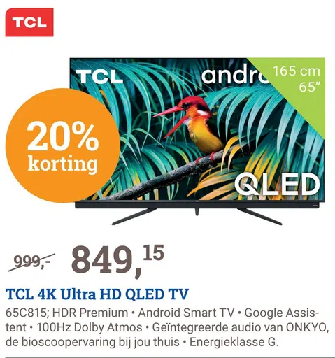 TCL 4K Ultra HD QLED TV