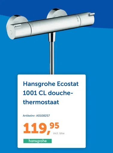 Hansgrohe Ecostat 1001 CL douchethermostaat