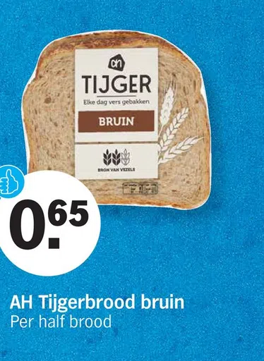 AH Tijgerbrood bruin Per half brood