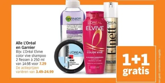 Supermarkt aanbieding in Osseveld-Oost: Alle L'Oréal en Garnier, 