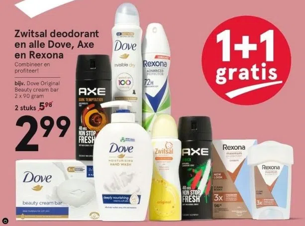 Antipoison Uitbeelding weigeren Drogisterij aanbieding in Oss: Zwitsal deodorant en alle Dove, Axe en  Rexona, - Oozo.nl
