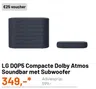 LG DQP5 Compacte Dolby Atmos Soundbar met Subwoofer