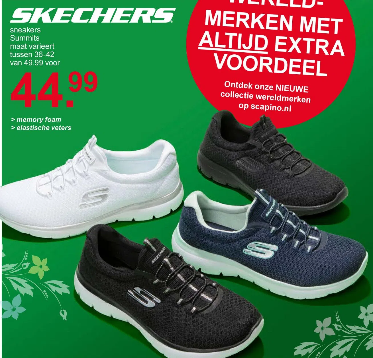 skechers aanbieding scapino