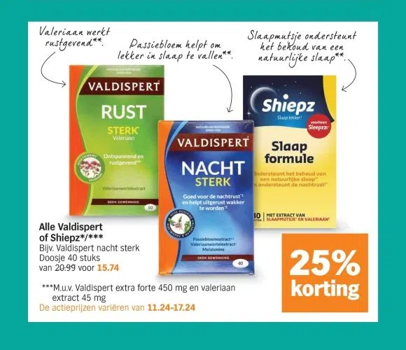 Supermarkt aanbieding in Crabbehof-Zuid: Alle Valdispert of Shiepz*/***, 