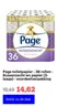 Page toiletpapier - 36 rollen - Kussenzacht wc papier (3-laags) - voordeelverpakking