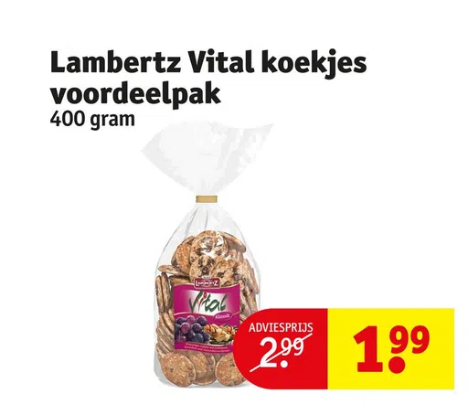 Lambertz Vital koekjes voordeelpak 400 gram