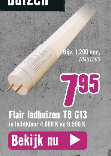 Flair ledbuizen T8 G13