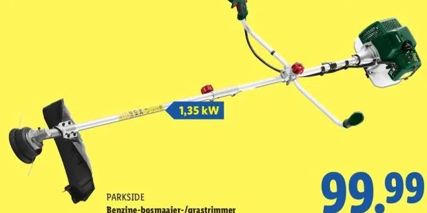 Supermarkt aanbieding in Mispelhoef: PARKSIDE Benzine-bosmaaier-/grastrimmer, 