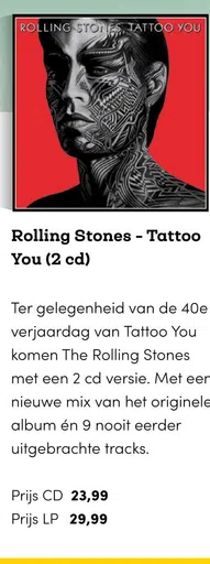 Rolling Stones - Tattoo You (2 cd)
