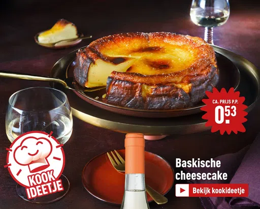 Baskische cheesecake