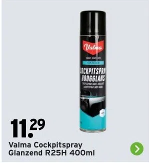 Bouwmarkt aanbieding in De Kampen/De Essen: Valma Cockpitspray Glanzend R25H 400ml, 