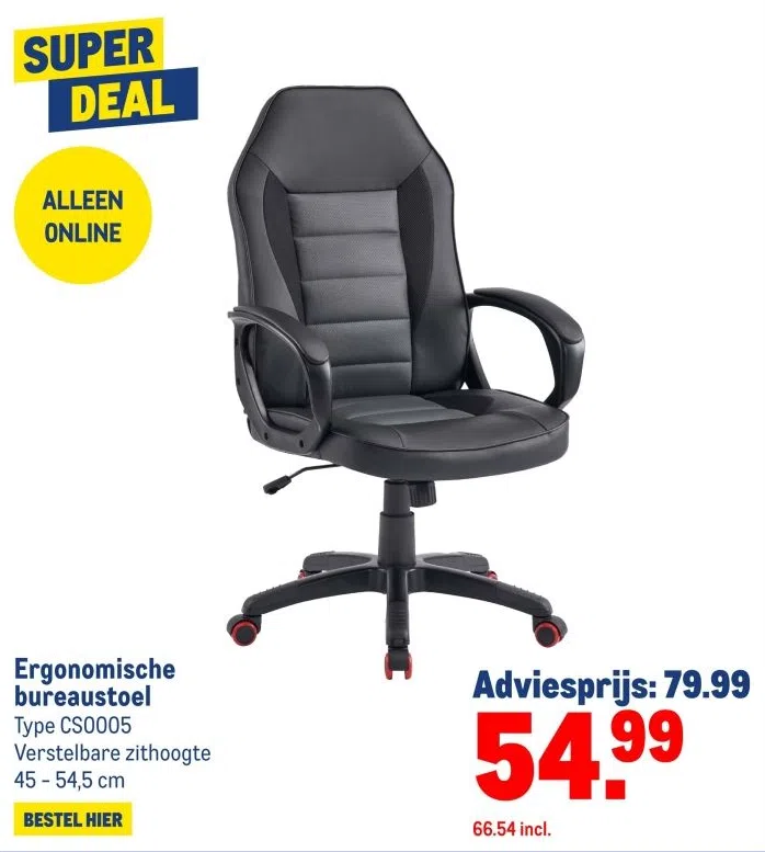 Supermarkt aanbieding in Crabbehof-Zuid: Ergonomische bureaustoel, 