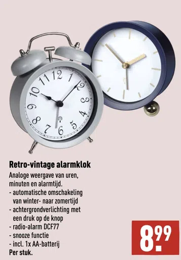 Retro-vintage alarmklok