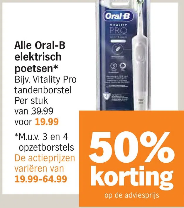 Supermarkt aanbieding in De Wijert: Alle Oral-B elektrisch poetsen, korting - Oozo.nl