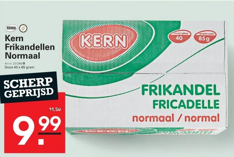 Supermarkt aanbieding in Heugemerveld: Kern Frikandellen Normaal, 