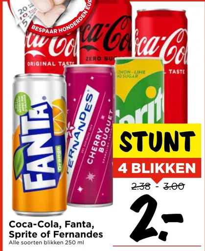 Coca-Cola, Fanta, Sprite of Fernandes