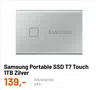 Samsung Portable SSD T7 Touch 1TB Zilver