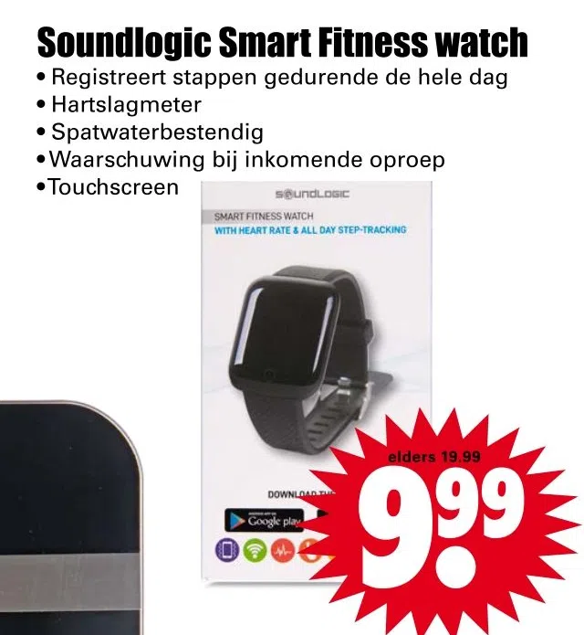 smart fitness watch soundlogic