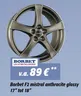 Borbet F2 mistral anthracite glossy 17" tot 18"