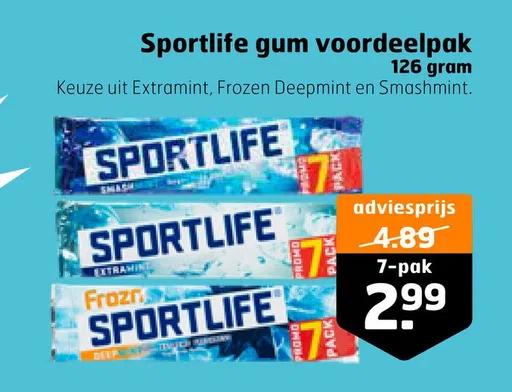 Sportlife gum voordeelpak 126 gram