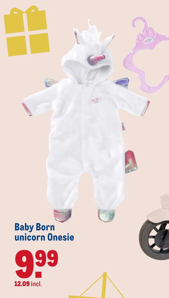 baby born onesie unicorn