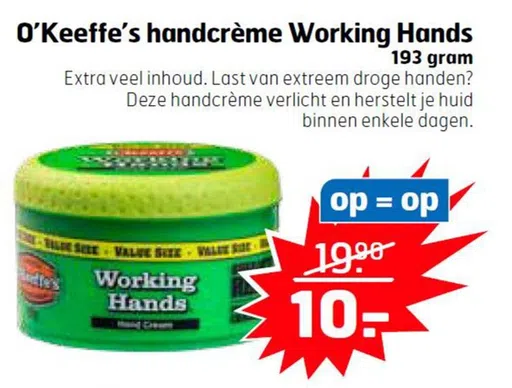 O'Keeffe's handcrème Working Hands 193 gram