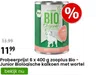 Probeerprijs! 6 x 400 g zooplus Bio - Junior Biologische kalkoen met wortel