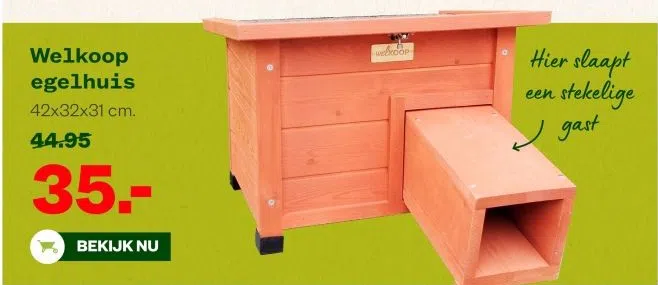 Tuin & Dier aanbieding in Willem-Alexander: Welkoop egelhuis, 