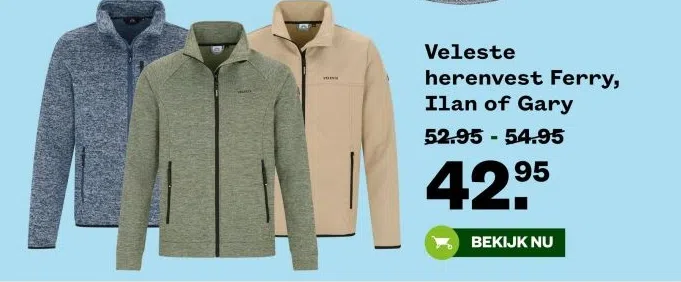 Tuin & Dier aanbieding in Binnenstad: Veleste herenvest Ferry, Ilan of Gary, 