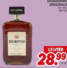 Supermarkt aanbieding in Binnenstad-Zuid: DISARONNO ORIGINALE Per fles. OP=OP, 