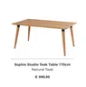 Sophie Studio Teak Table 170cm Natural Teak