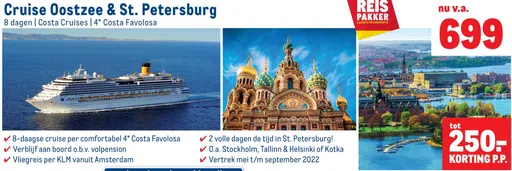 Cruise Oostzee & St. Petersburg