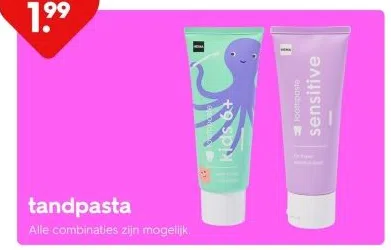 Warenhuis aanbieding in Bedrijventerrein Nieuwenweg: tandpasta, 