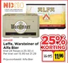 Leffe, Warsteiner of Alfa Bier