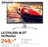 27UL500-W 27" LG 4K Monitor